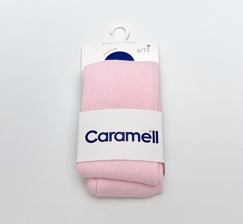 Колготки базові для дівчинки Caramell однотон р.6-12міс ніжно-рожеві 009003-1 фото